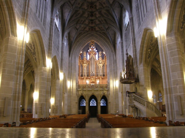 Blick zurueck zur Orgel